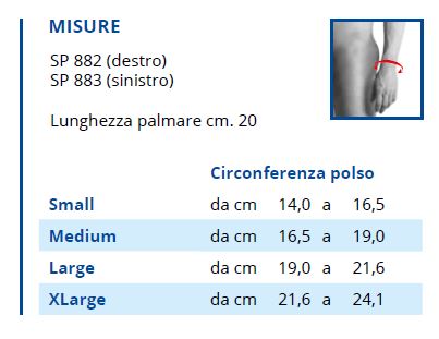 SP 882 - Lato destro - Tutore polso lato destro - Immagine 2