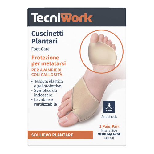 Cuscinetti Plantari in tessuto e gel  - Plantari ortopedici per metatarsalgia