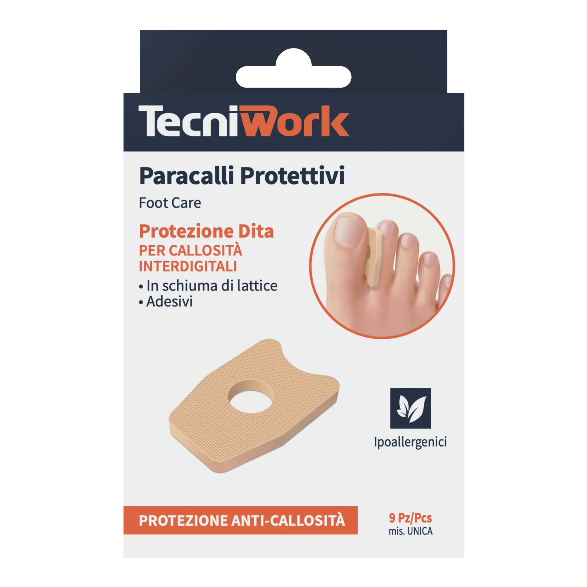 Paracalli protettivi per callosità interdigitali e calli molli delle dita del piede 9 pz - Paracalli protettivi in schiuma di lattice per i calli molli