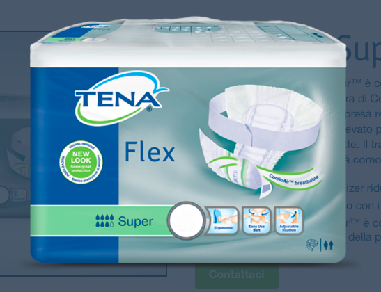 Flex - Super  - Pannolino a cintura traspirante per benessere e protezione.