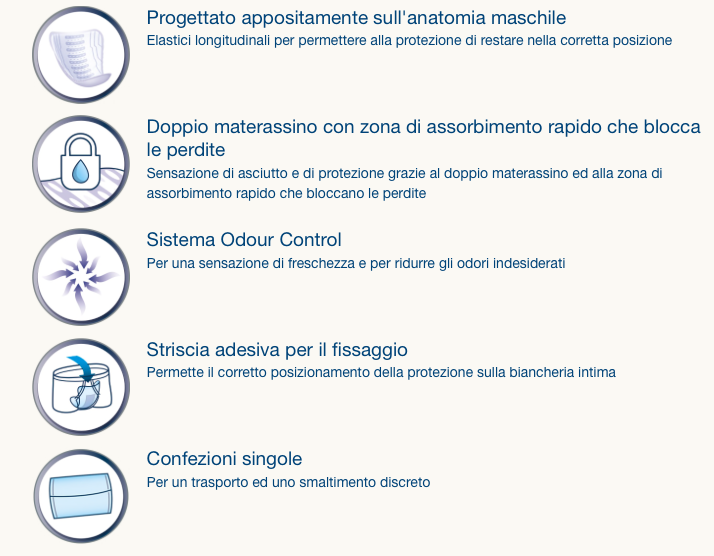 Men - Livello 1  - Rimedi incontinenza