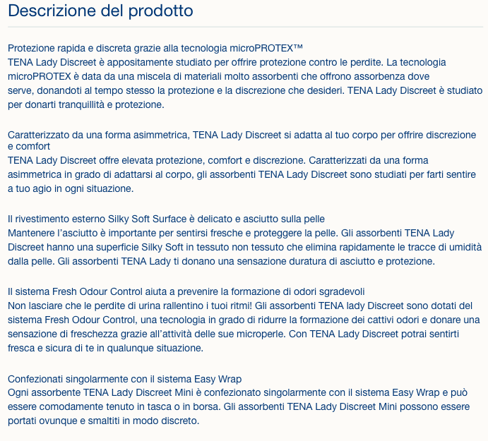 Lady - Discreet Mini Plus - Assorbente per perdite urinarie leggere con tripla protezione. - Immagine 2