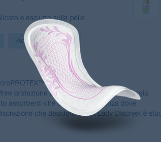 Lady - Discreet Mini - Assorbente per perdite urinarie leggere, discreto e confortevole.