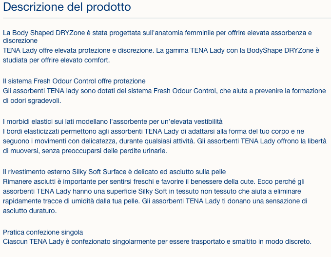 Lady - Normal - Assorbenti discreti per incontinenza leggera.