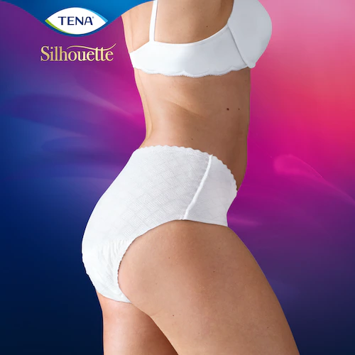 TENA Silhouette Normal Blanc Vita bassa - Mutandine assorbenti femminili - Rimedi incontinenza