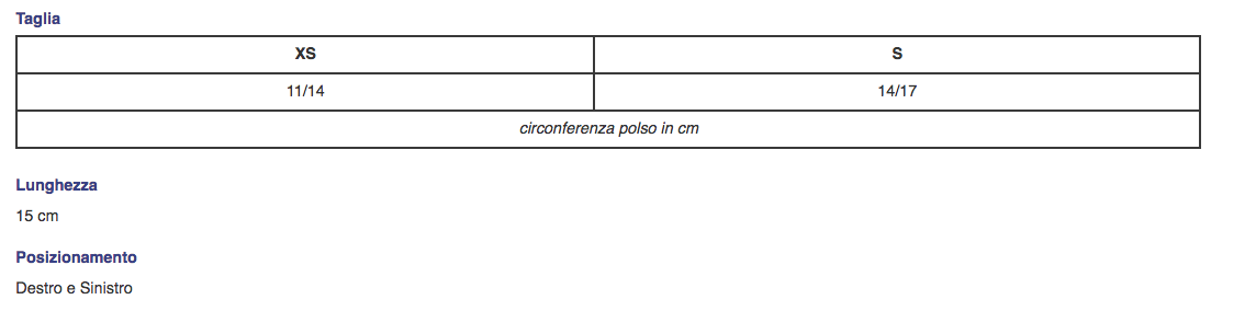 Tutore per polso “DRYPOL BABY” in tessuto traspirante con stecche (dorsale/palmare) rigide - Polsiera steccata in tessuto traspirante per bambino - Immagine 2