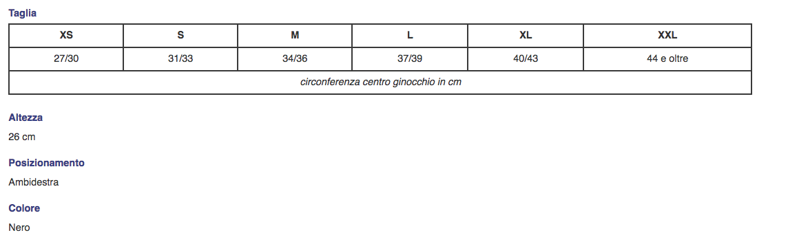 Ginocchiera semplice in tessuto spacer corta “NEWMESH” con foro rotuleo - Ginocchiera semplice corta in tessuto spacer  - Immagine 2