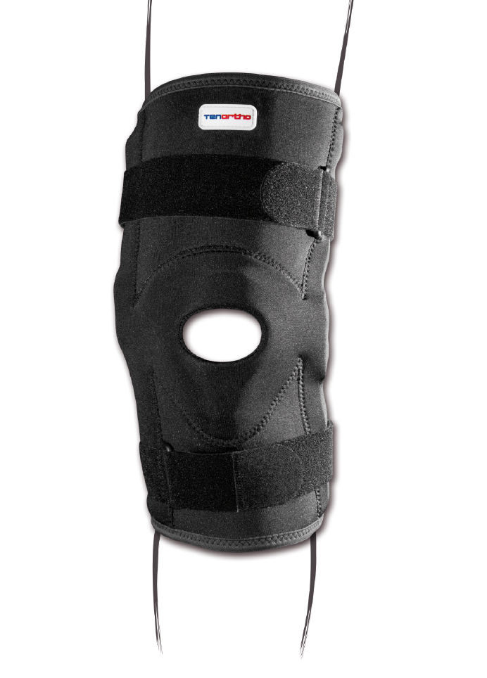 Ginocchiera tubolare in tessuto spacer “NEWMESH” con aste articolate - Ginocchiera in tessuto spacer con stabilizzatore rotuleo e aste articolate 
