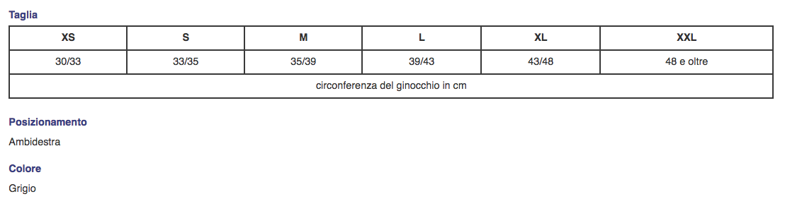 C KNEE  - Ginocchiera elastica