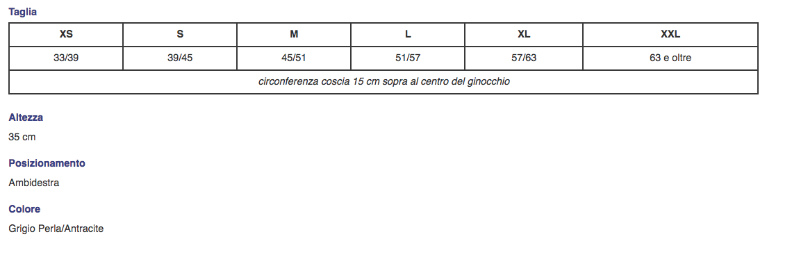 Ginocchiera elastica ”GENU-TONIC” aperta con stecche a spirale  - Ginocchiera elastica aperta con stecche a spirale