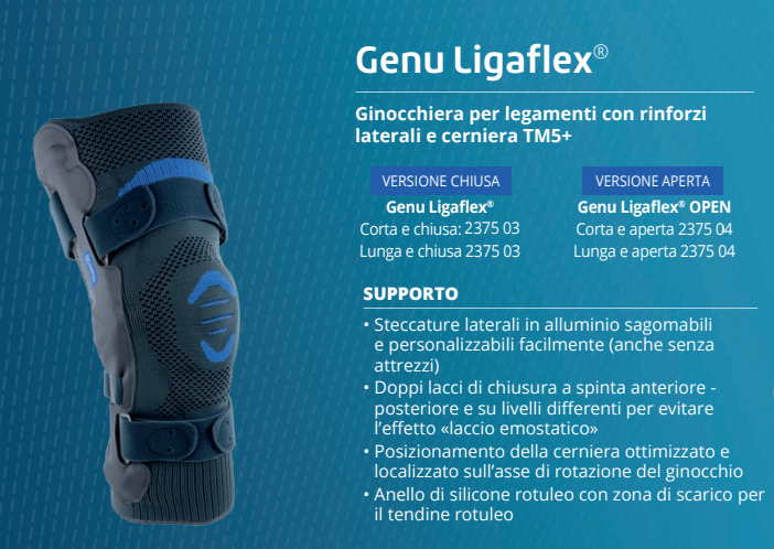 GENU LIGAFLEX APERTO - Ginocchiera Per Legamenti