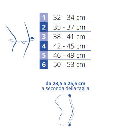 Ginocchiera GenuAction - Ginocchiera elastica di sostegno