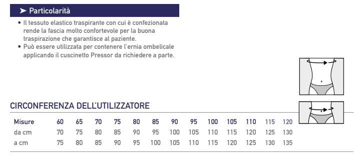 Berta 16/24 - Fascia posturale ortopedica