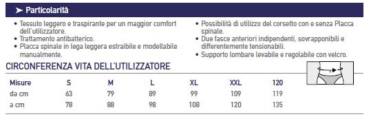 Spinocross/S/34-40 - Corsetto ortopedico