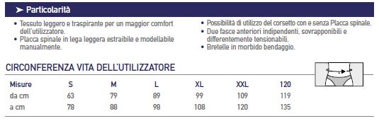 Spinocross/SA/48-53 - Corsetto ortopedico