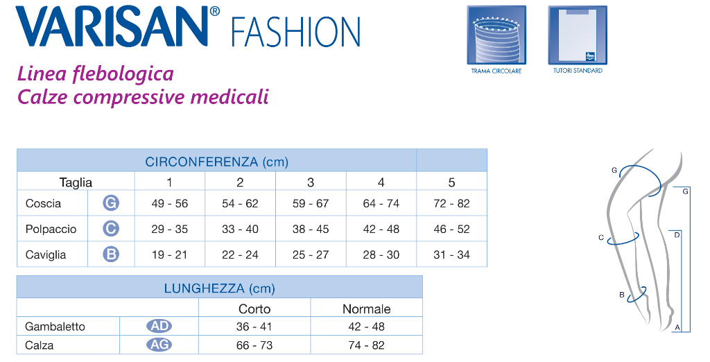 FASHION - AUTOREGGENTE PUNTA CHIUSA - BALZA FANTASIA - AUTOREGGENTE A COMPRESSIONE GRADUATA