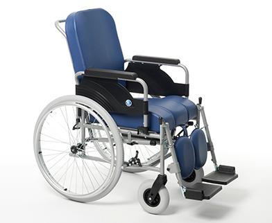 MOD 9300 Sedia da comodo con ruote autospinta posteriore - Carrozzine pieghevoli
